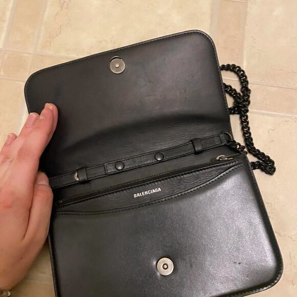 Balenciaga black chain strap crossbody purse - Picture 6 of 8